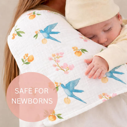 Organic Cotton Burp Cloth - Fruit Flyers