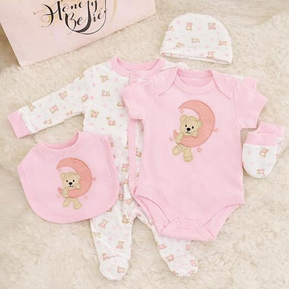 5 pcs Baby Clothing Set - Dreamy Moon Bear