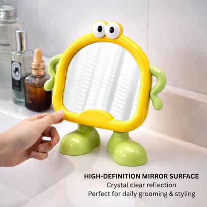 Kids Peekaboo Buddy Standing Mirror - Yellow Giggly