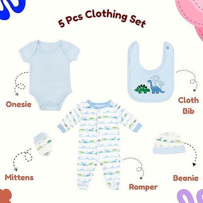 5 pcs Baby Clothing Set - Little Dino