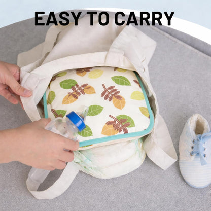 Portable Diaper Changing Mat - Tropical Leaves