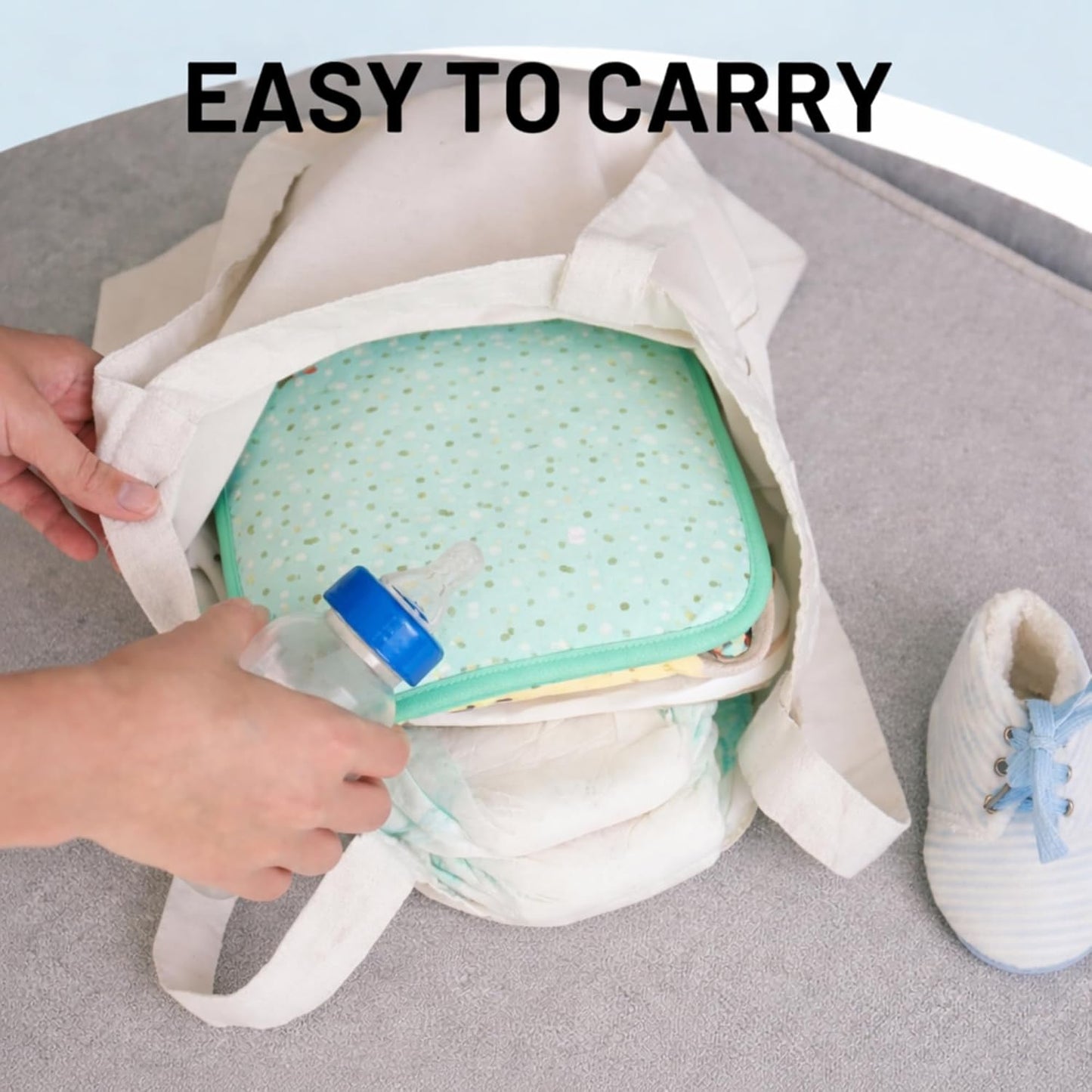 Portable Diaper Changing Mat - Ocean Dots