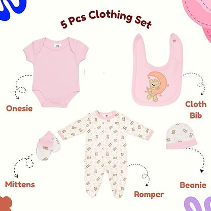 5 pcs Baby Clothing Set - Dreamy Moon Bear