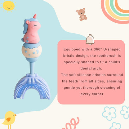 U-Shaped Toothbrush - Twinkle Unicorn