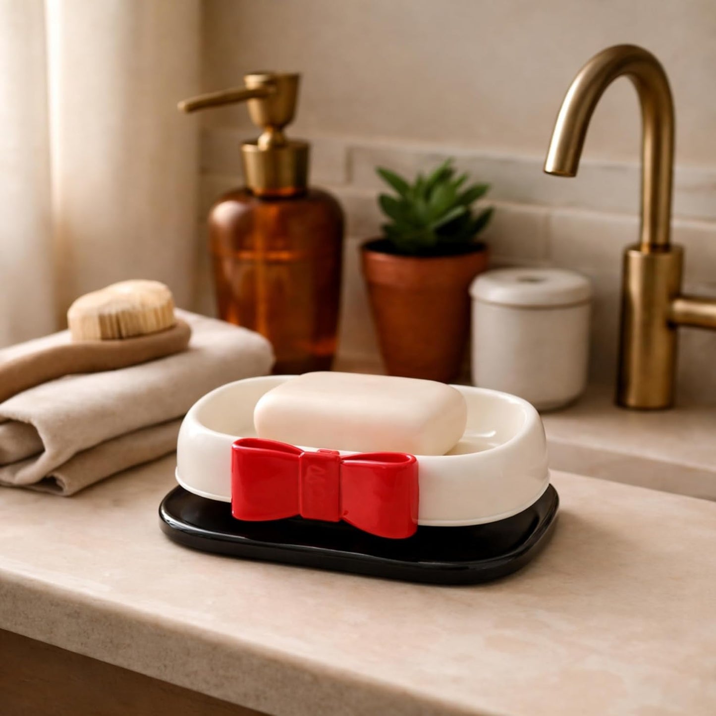 Soap Holder - Bow Buddy - Red