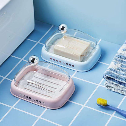 Soap Holder - Good Luck - Blue