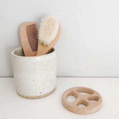 Wooden Brush & Comb Set