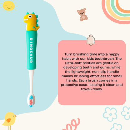 Kids Toothbrush - Crazy DIno