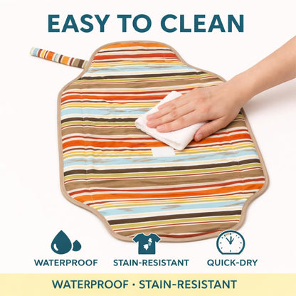 Portable Diaper Changing Mat - Sunset layers