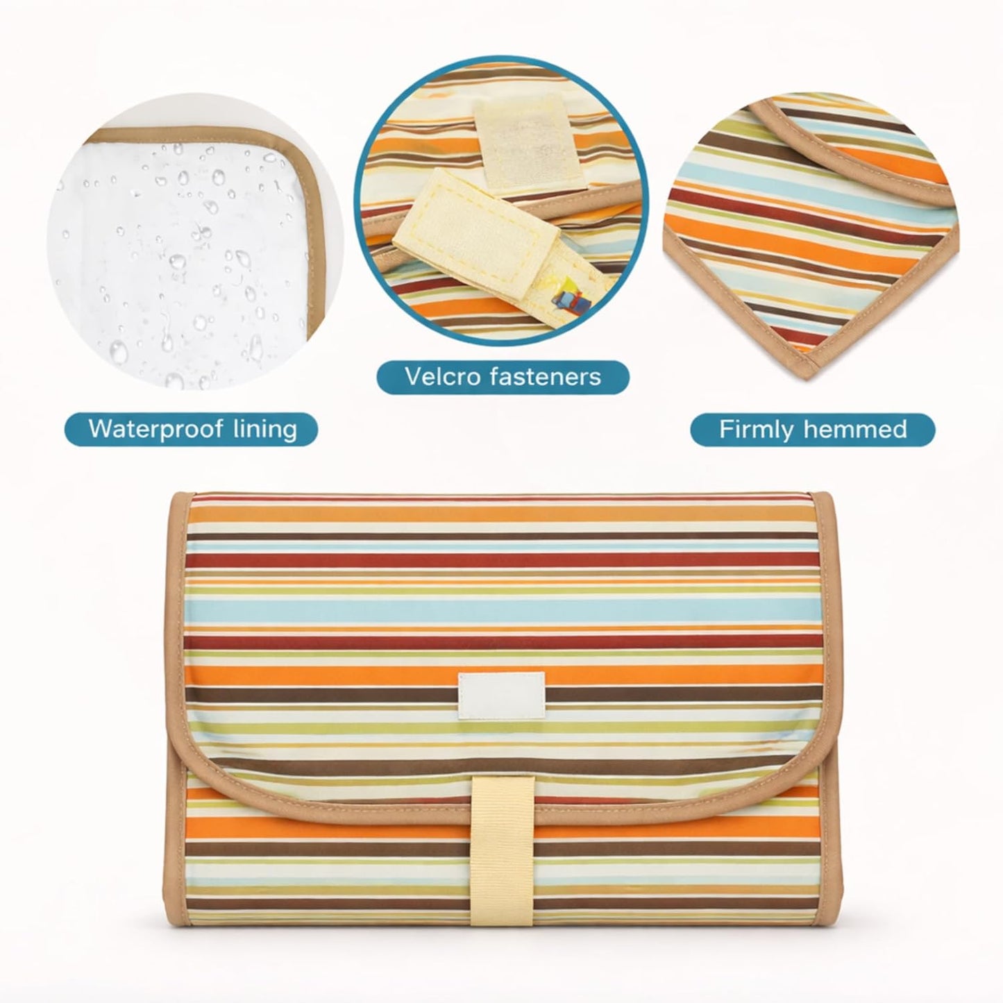 Portable Diaper Changing Mat - Sunset layers