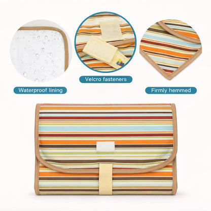 Portable Diaper Changing Mat - Sunset layers