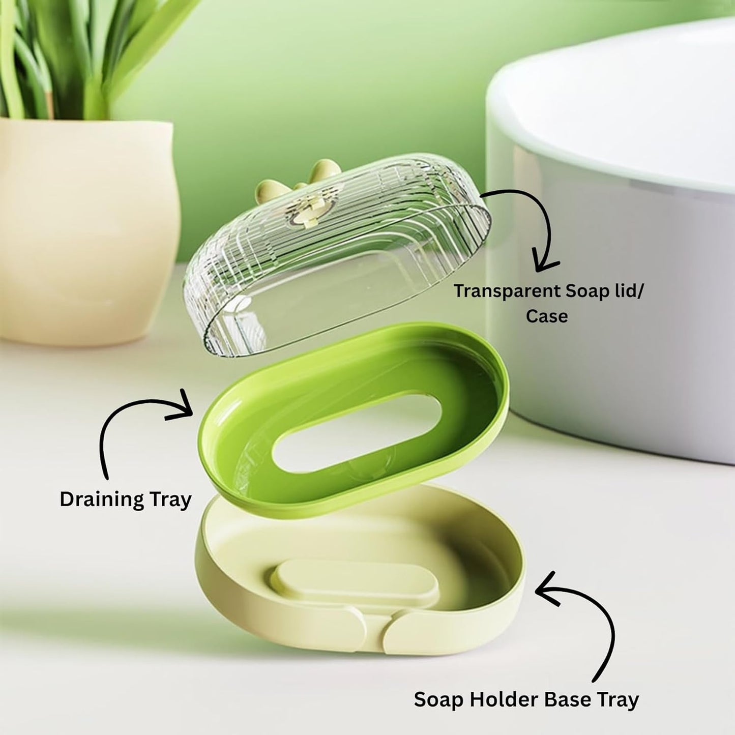 Soap Holder - Sweet Bow - Sage Green