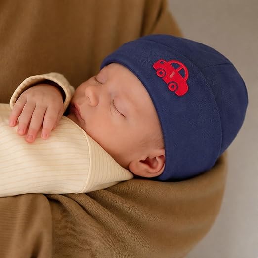 Unisex Baby Beanies Set of 5 - Little Racer