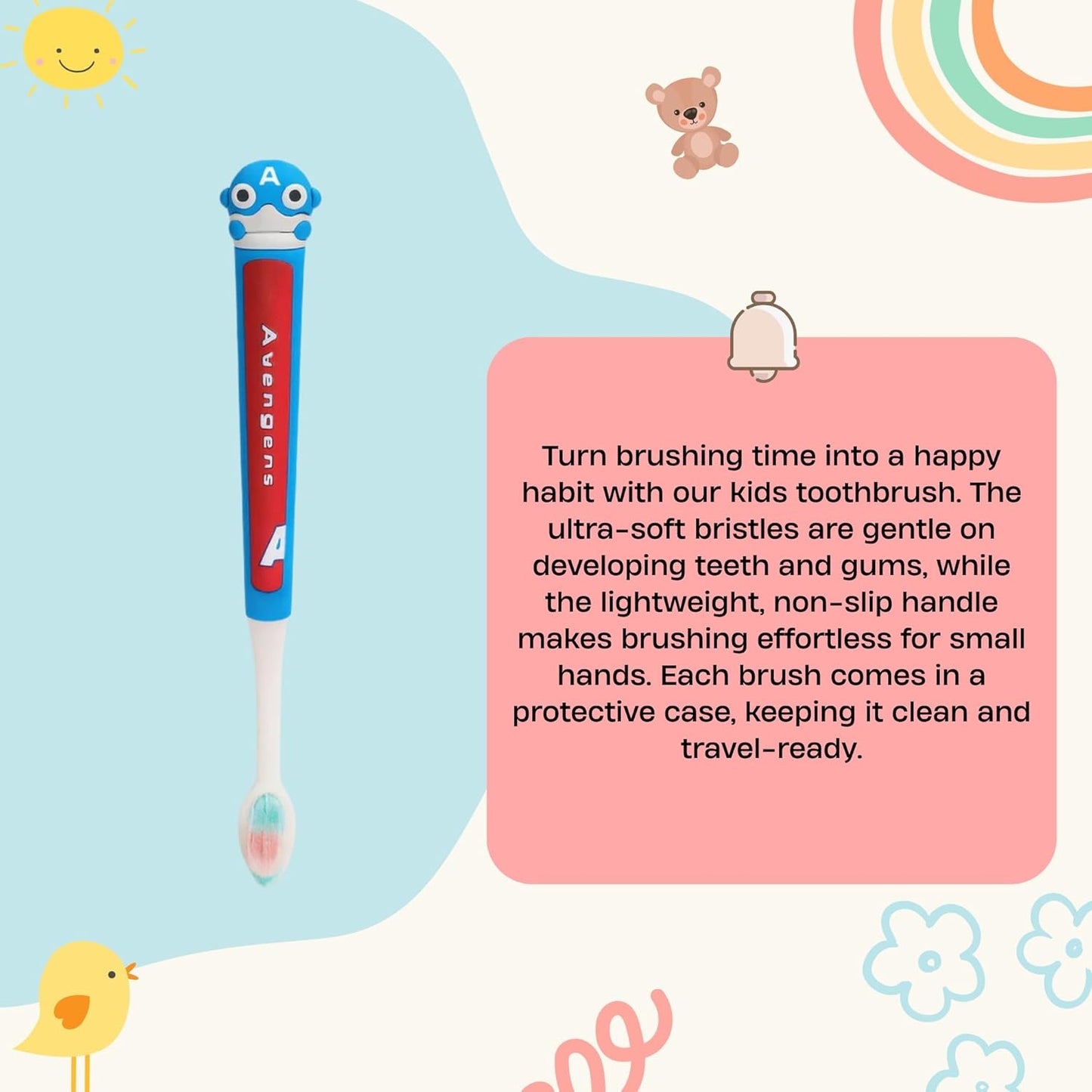 Kids Toothbrush - Blue Avenger