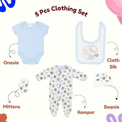 5 pcs Baby Clothing Set - Born to Play