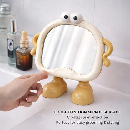 Kids Peekaboo Buddy Standing Mirror - Vanilla Giggly