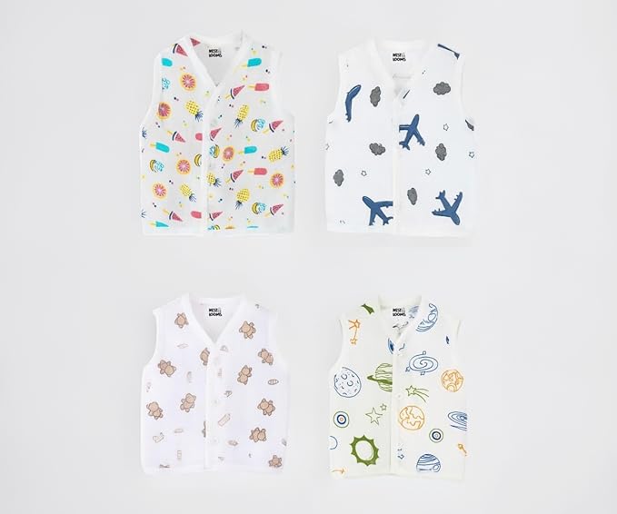 Sleeveless Jhabla - Pack of 4