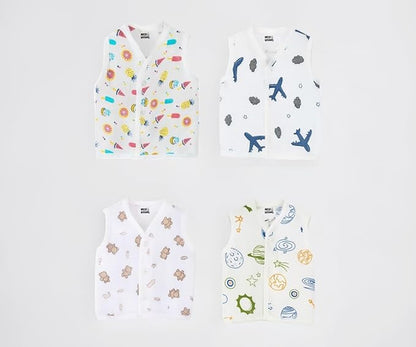 Sleeveless Jhabla - Pack of 4