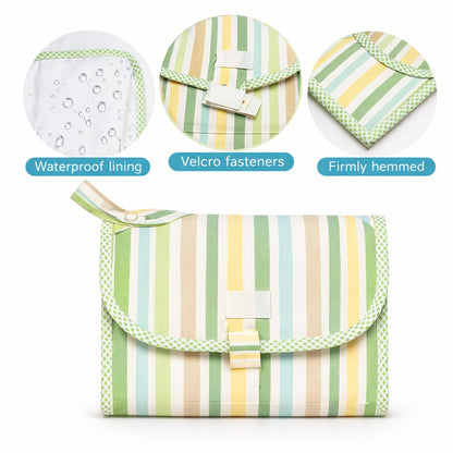 Portable Diaper Changing Mat - Pastel Striped