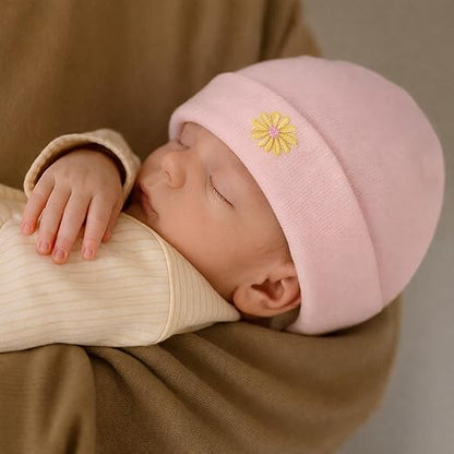 Unisex Baby Beanies Set of 5 - Rosy Bloom