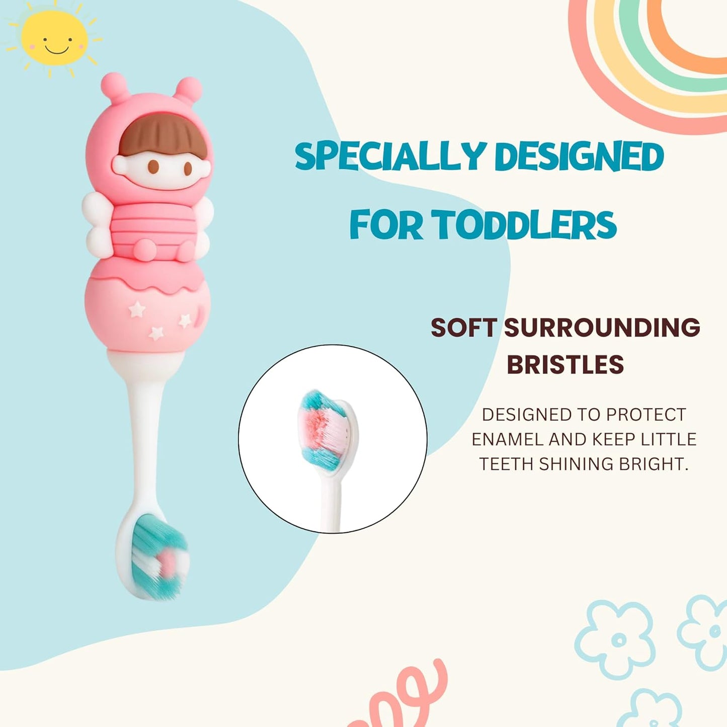 Toddler Toothbrush - Pink Bee