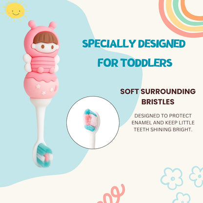 Toddler Toothbrush - Pink Bee