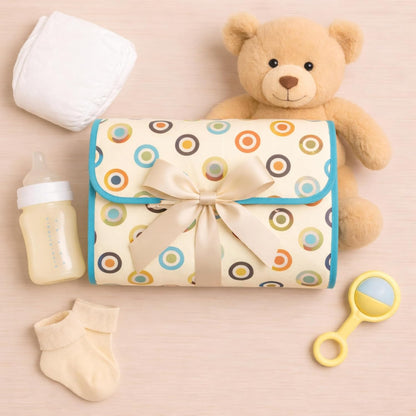 Portable Diaper Changing Mat - Candy Rings