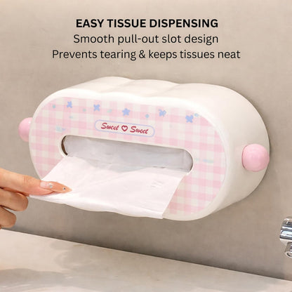 Decorative Baby Wipes & Tissue Storage Box - Sweetheart Checks