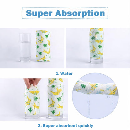 Organic Cotton Burp Cloth - Jungle Paws
