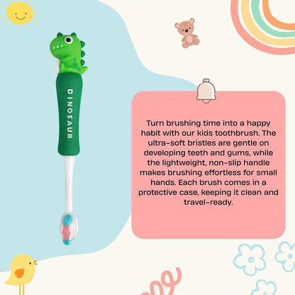 Kids Toothbrush - Forest Dino