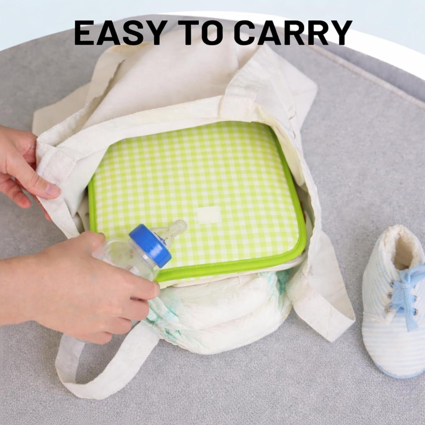 Portable Diaper Changing Mat - Fresh Checks