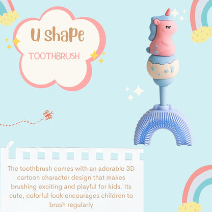 U-Shaped Toothbrush - Twinkle Unicorn