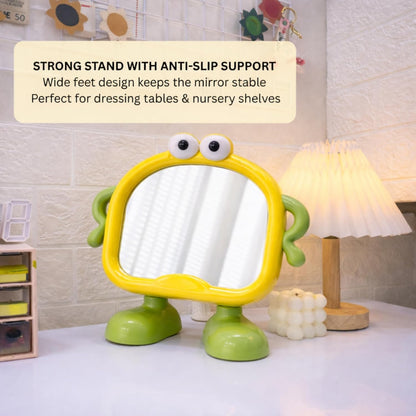 Kids Peekaboo Buddy Standing Mirror - Yellow Giggly