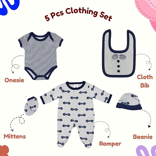5 pcs Baby Clothing Set - Little Gentleman