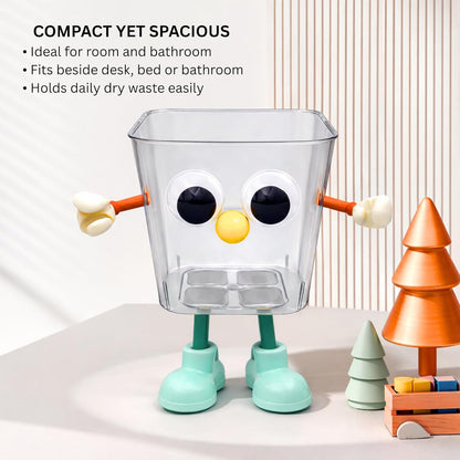 Multipurpose DIY Robot Trash Can - Orange Green