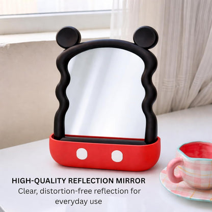 Children’s Decorative Mirror with Storage Space - Black Mickey