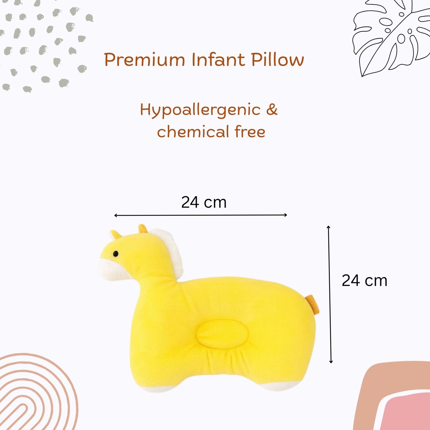 Animal Shape Pillow (Yellow)