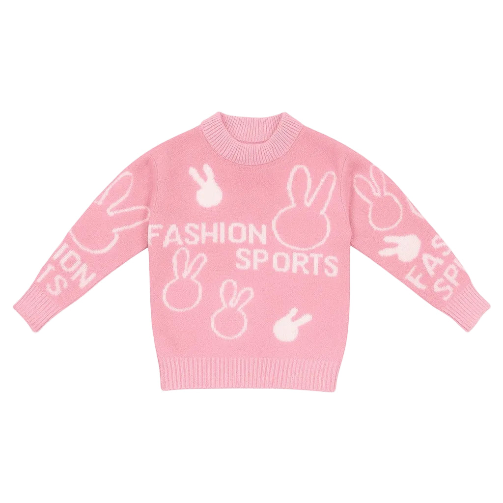 Knitted Baby Sweater  - Hoppy Heart
