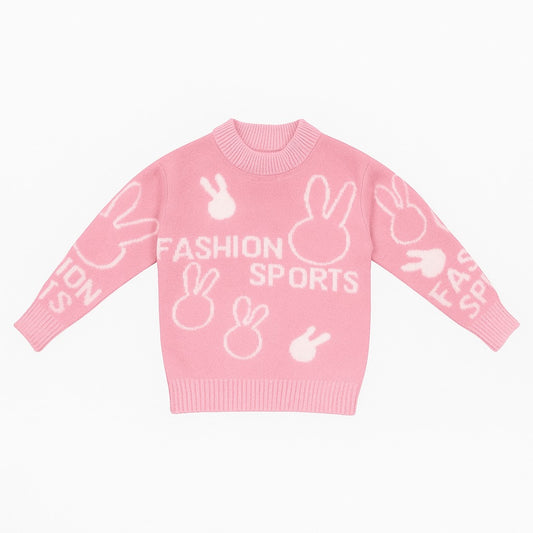 Knitted Baby Sweater  - Hoppy Heart