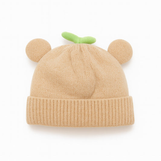 Woolen Froggo Beanie - Warm Beige