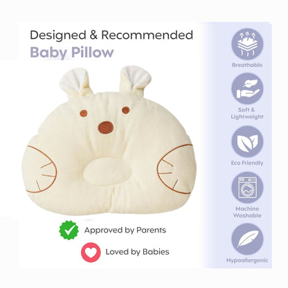 Cuddly Beige Bunny Pillow
