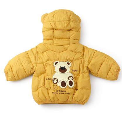Hooded Puffer Jacket - Sunny Teddy
