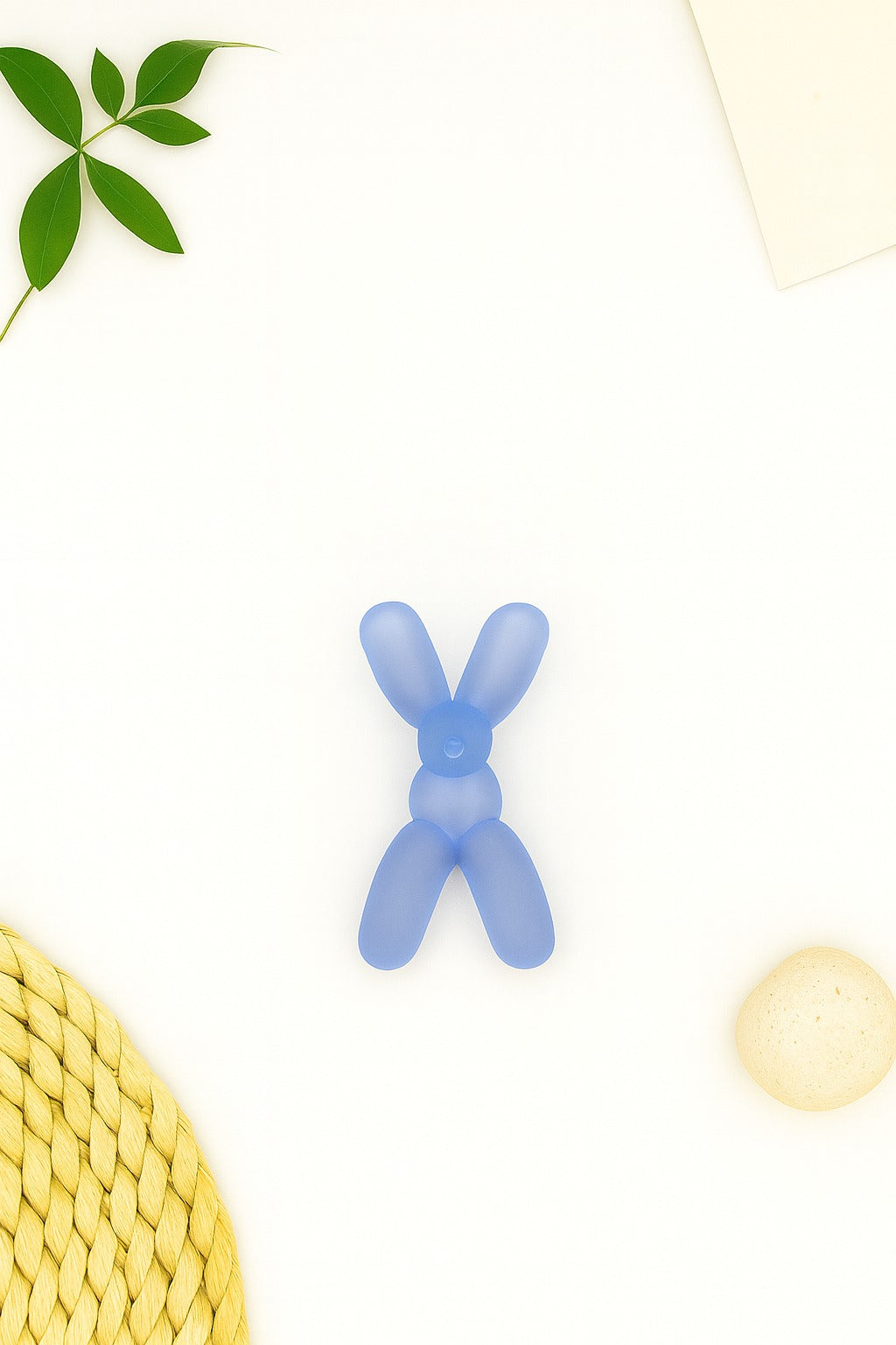 Premium Balloon Dog Shaped Silicone Teether (Blue)