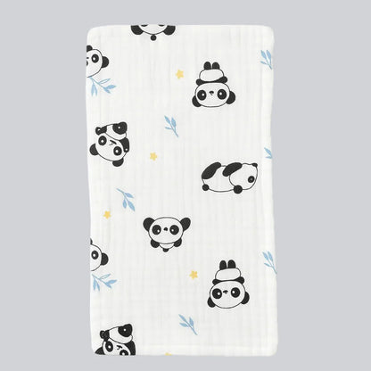 Organic Cotton Burp Cloth - Peek-a-Panda