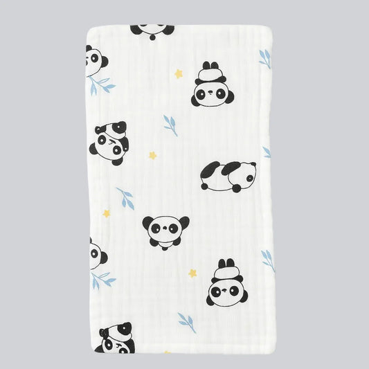 Organic Cotton Burp Cloth - Peek-a-Panda
