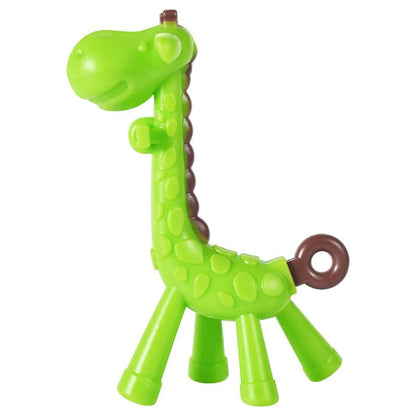 Silicone Giraffe Teether - (Green)