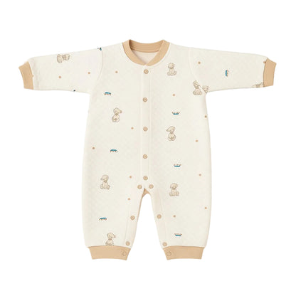 Romper With Snap Buttons - Little Dreamland Teddy