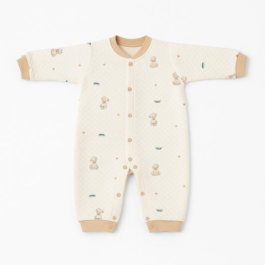 Romper With Snap Buttons - Little Dreamland Teddy
