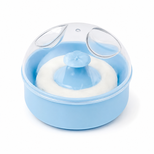 Powder Puff With Case - Iceberry Swirl