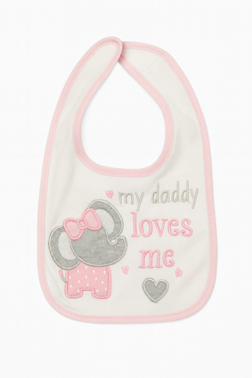 Cloth Feeding Bib Set of 3 - My Daddy Loves Me